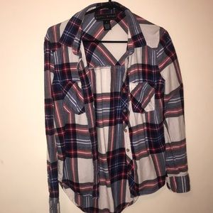Red, white, and blue flannel
